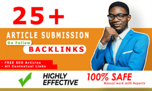 buy do follow Article Submission backlinks