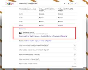 SEO prices in Nigeria