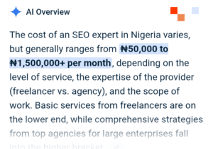 optimize content for AI overviews in Nigeria