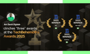 Ani David Digitals Wins 3 Global Awards at the 2025 TechBehemoths Awards